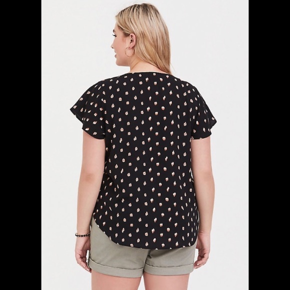 🌀Torrid’s Black & Brown Blouse✨ Sz. 3 (22-24)🌀 - Picture 3 of 5